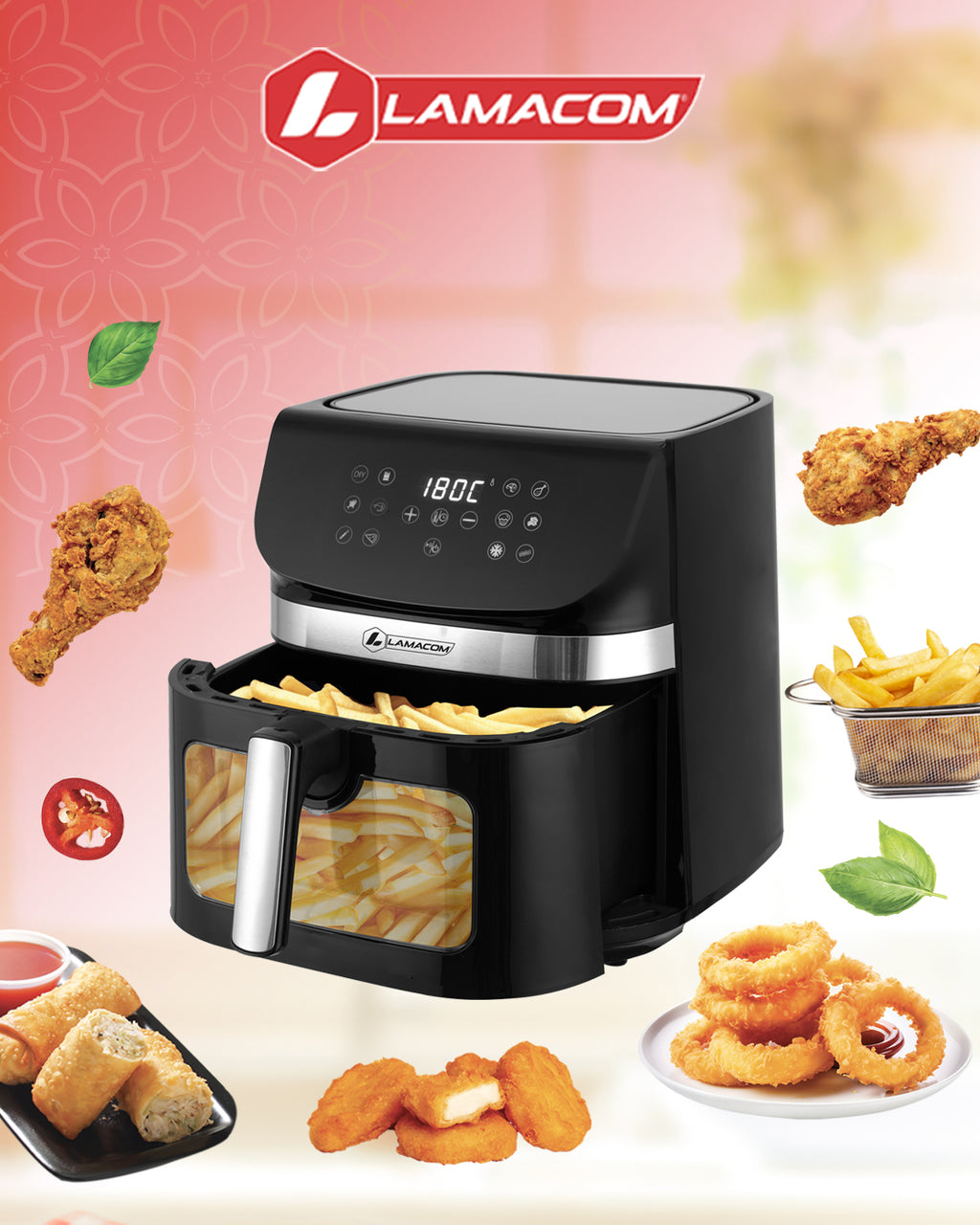 Air Fryer 9L EN VERRE