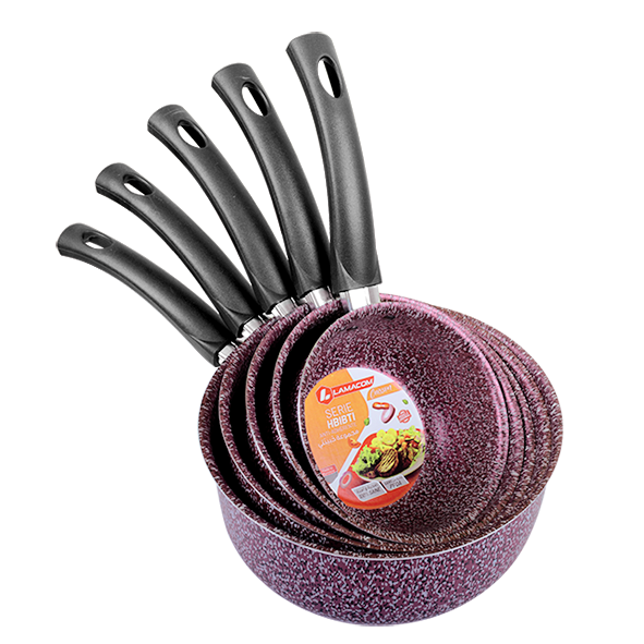 Kit 5 casseroles Hbibti Granite